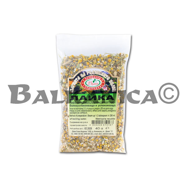 40 G TEA CHAMOMILE DEMI 40 G TEA CHAMOMILE DEMI