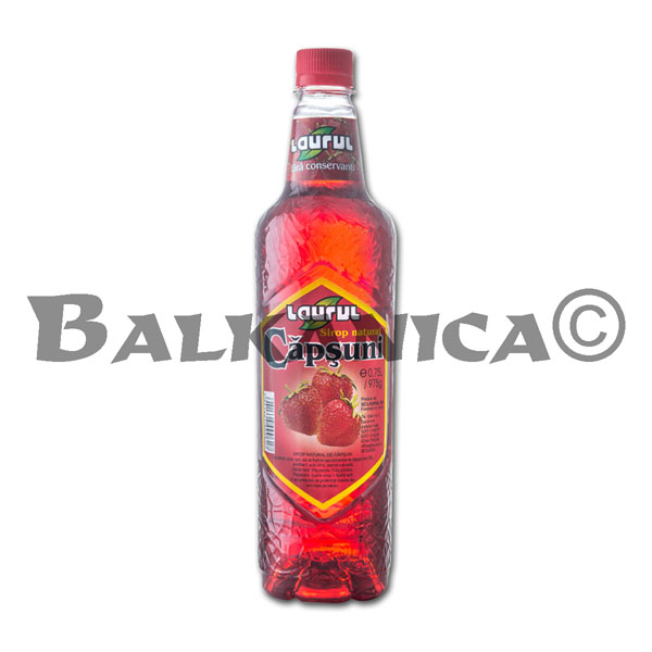0.75 L SYRUP NATURAL STRAWBERRY LAURUL